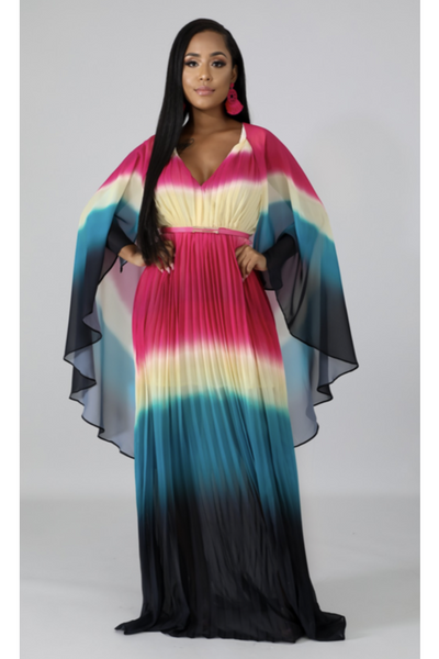 'I glow different' Ombre Maxi Dress