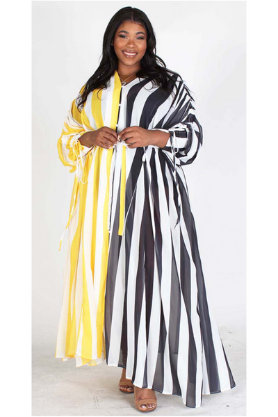 Breanda Stripe Maxi Dress